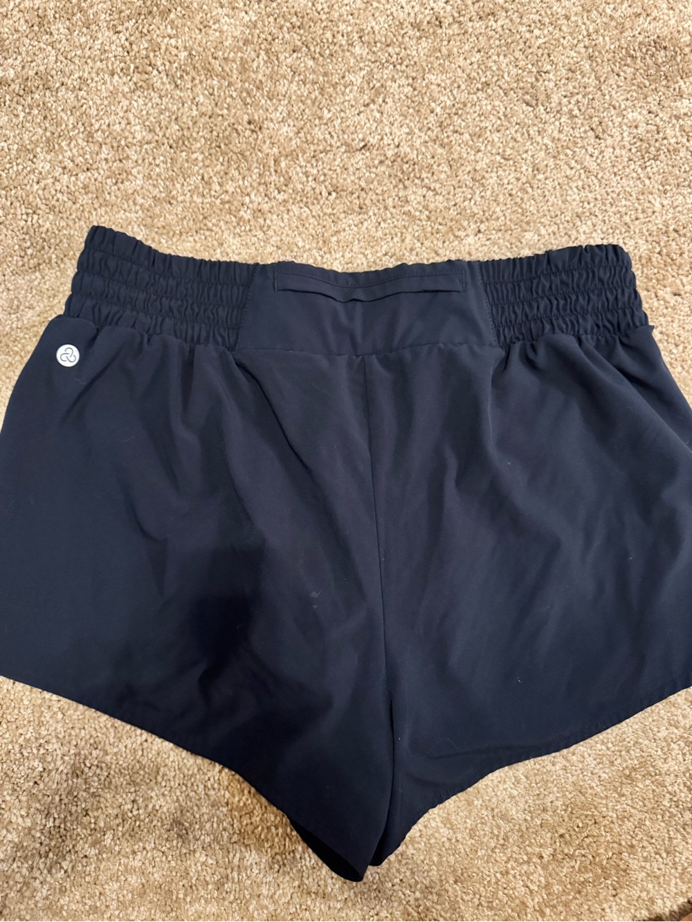 Zella Navy Elastic-Waist Athletic Shorts